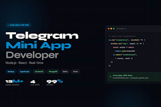 build a telegram mini app game with nodejs and react