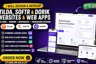design tilda website build softr app dorik website design and no code website