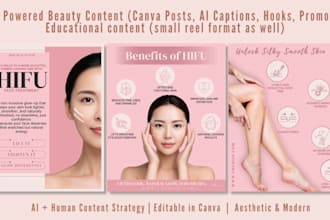 create ai powered beauty social media content with canva posts captions a