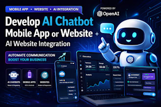 build ai mobile app, ai web development, and intelligent chatbot system