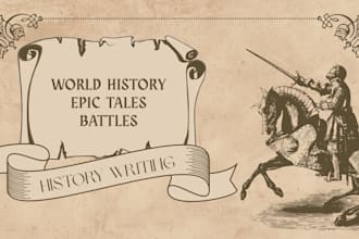write engaging and well researched history articles