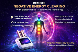 clear negative energy and entities with bioresonance and scalar waves