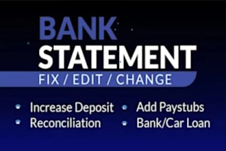 convert bank statement PDF to editable format