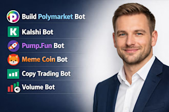build polymarket kalshi bot pump fun meme coin copy trading bot volume bot