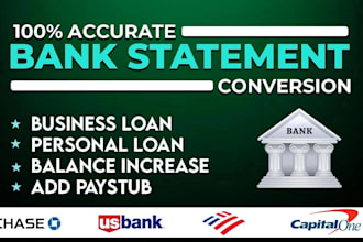 convert bank statement PDF to editable format