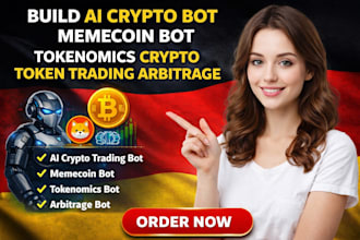 build ai crypto bot memecoin bot tokenomics crypto token trading arbitrage bot