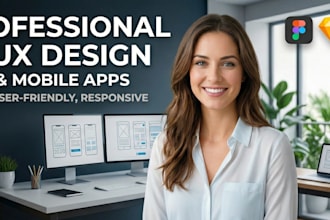 design clean user friendly UI UX for web and mobile apps