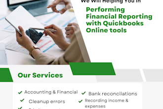 do expert quickbooks online bookkeeping with monthly reports