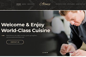 design food catering website, food truck, online food ordering system website