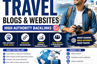 publish guest posts on travel blogs for authority backlinks