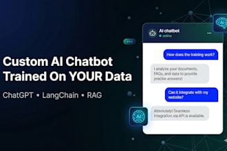 build a custom ai chatbot trained on your business data