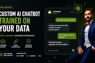 build a custom ai chatbot trained on your business data