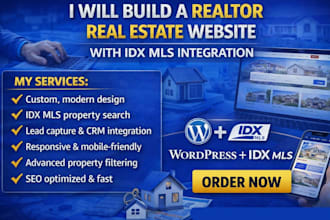 build realtor wordpress real estate website with idx mls integration
