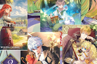 create an eye catching light novel cover illustration for your book