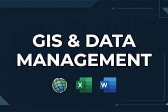 perform expert arcgis mapping, spatial analysis, and data entry