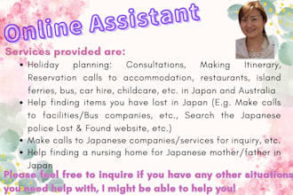 be your online assistant for japanese and australian services