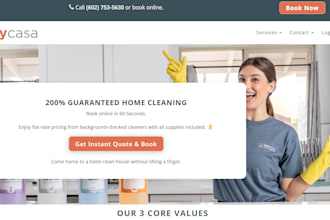 build house office cleaning service website booking koala pricing parameters