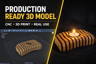 design functional 3d models for cnc and 3d printing