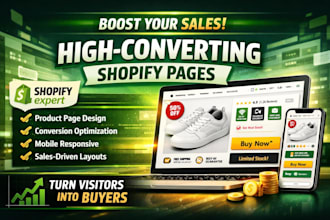 design a high converting shopify product page