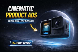 design cinematic product advertisement poster