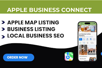 create apple map location listing, fix apple map  business connection local seo
