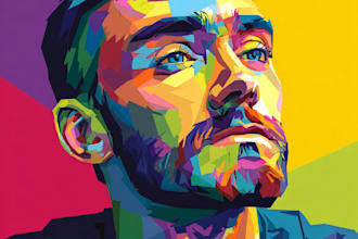 paint your photos into wpap pop art