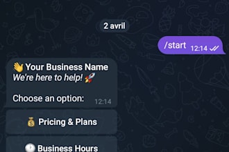 build a custom telegram support bot for your business