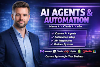 setup custom manus ai agent claude ai code openclaw business task n8n automation