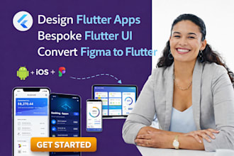 design flutter apps, bespoke flutter UI, convert figma to flutter