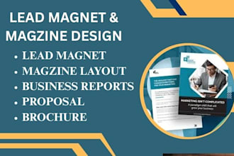 design professional leadmagnet magazine and any project on any platform