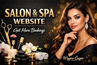design salon spa beauty website with online booking