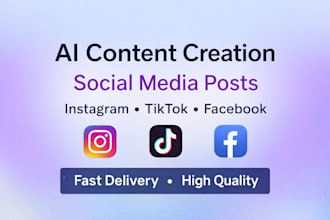 ai content creation for cocial media posts