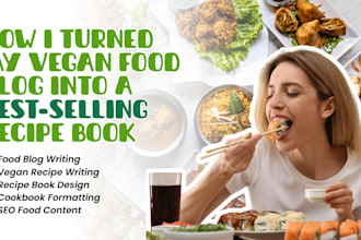 food blog, vegan recipe, recipe writing, food, cookbook formatting, weight loss