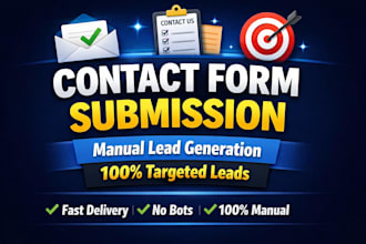 do contact us form submission for lead generation