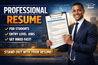 create a professional resume for students and entry level jobs