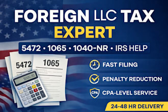 file 5472, 1065 final return, 1040nr and resolve irs tax issues fast