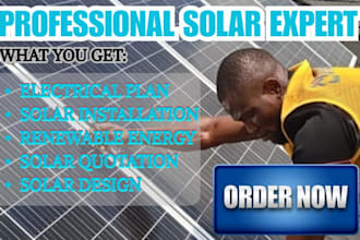 provide design and craft professional solar and electrical installation plan set