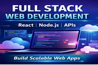 do full stack development with scalable website