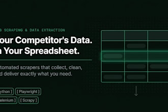 build automated web scrapers for lead generation and market research