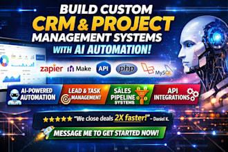build capsule CRM project management with ai automation ai powered CRM API, PHP