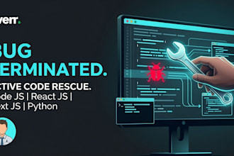 quickly fix any bugs in your react, next js, and node js website