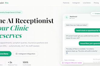 build an ai chatbot for your clinic or hospital website