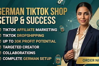 setup germa tiktok shop 30k profit tiktok affiliate marketing tiktok droshipping