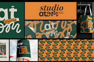 design branding kit, brand style guide identity and logo with brand guidelines