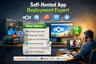 deploy self hosted apps nextcloud, ghost, n8n on vps