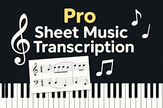 transcribe any song into accurate piano sheet music