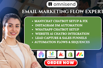 omnisend email marketing flows shopify klaviyo email automation email campaign