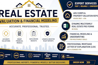do arv comps property valuation report only house, USA