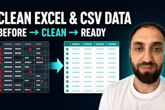 clean and organize your excel or CSV data