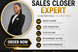 sales closer and representative for high ticket sales,b2b sales closer and leads